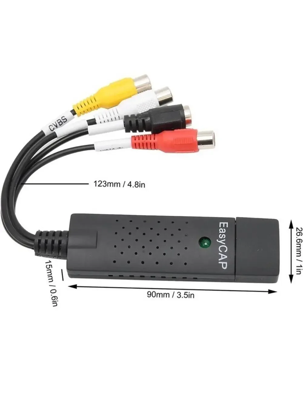 Easy Capture 2.0 Video Adapter With Audio Capture Edit High Quality Video Audio
